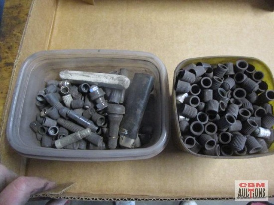Lot Of Tire Valve Stems & Caps