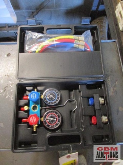 A/C Professional Manifold Gauge & Hose Set (Looks New)
