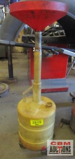 Oil Drain Pan On Rolling Pedestal Tank