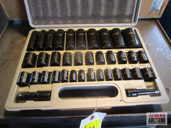 Neiko 3/8" & 1/2" SAE-Metric Shallow & Deep Well Impact Socket Set