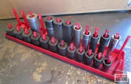 Snap-On, Matco, Cr-Mo, GearWrench, Craftsman, Cornwell 3/8" Impact Socket Shallow & Deep Well