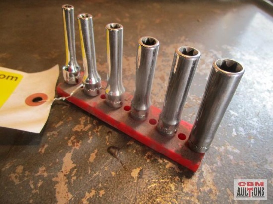 Snap-On Deep Well 1/4" E Sockets E4-E10