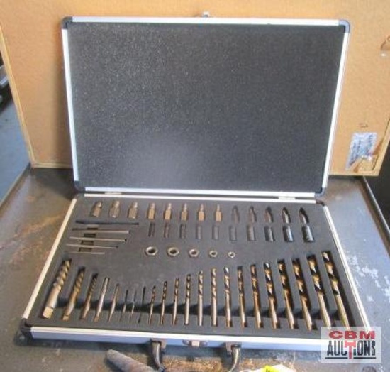 Left-Hand Spiral Drill Bits, Bolt Extractors Set
