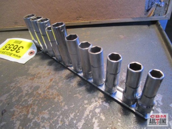 Snap-On, Matco Tools, 3/8" 6pt Metric Deep Well Sockets