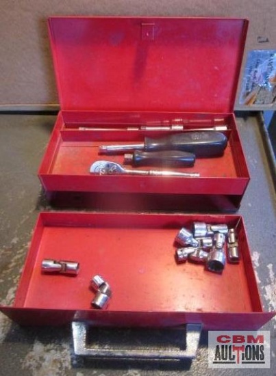 Snap-On 1/4" 12pt Socket Set 1/4"-7/16" & Ratchet, S-K, Williams, Craftsman Extensions & Mac Metal