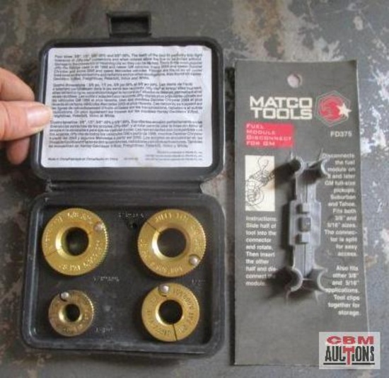 Matco Tools JTSR4 4pc Low Profile Jiffy-Tite Disconnect Set & Matco Tools FD375 Fuel Module