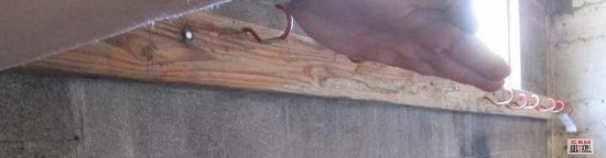 Wooden Hanging Wall Rack With Hooks (Buyer Removes)