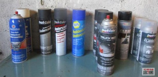 Lot Of Undercoating & Sprays
