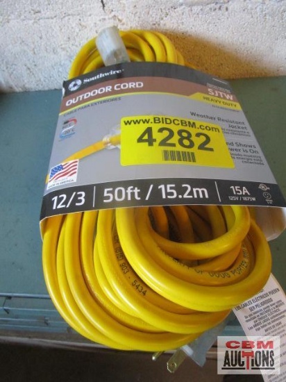 50' Southwire 12/3 Extension Cord