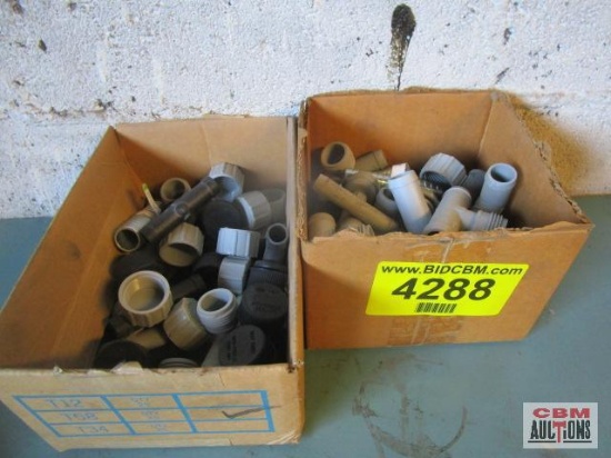 Lot Of Barb Fittings & Caps