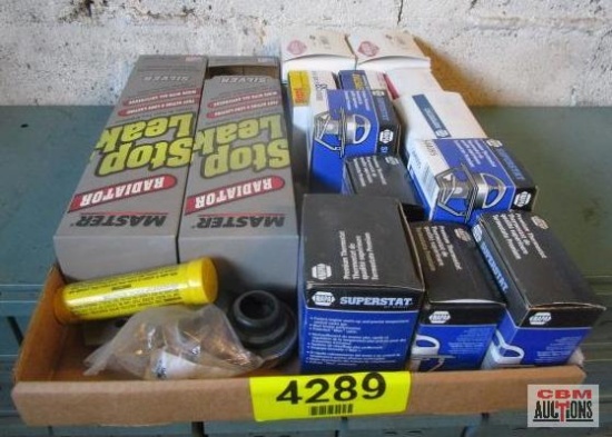 Lot Of Stop Leak & Thermostats