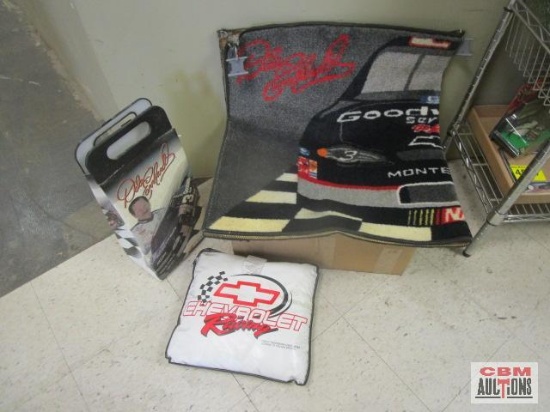 Lot Of NASCAR, Pillow, Bag Like Deal, Rug