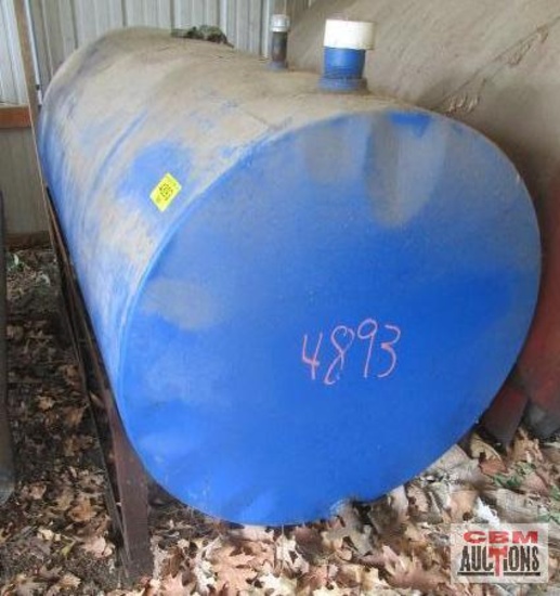 Used Oil Barrel Blue-Approx 300 Gal (Seller Had Pumped Out-Buyer Loads)