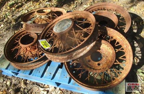 Lot Of Vintage Wire Spoke Wheels | Online Auctions | Proxibid