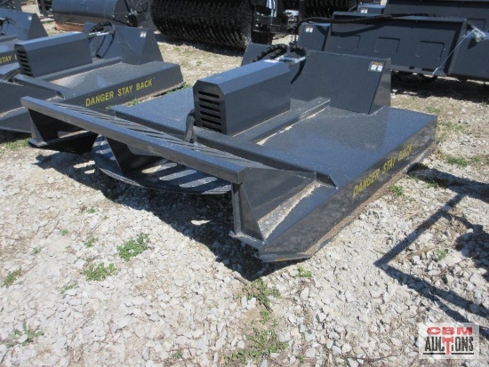 Wolverine BC13-72W 72" Skid Steer Brush Cutter Mower With Hoses & Ends, Deck Built With 3/16" Steel,