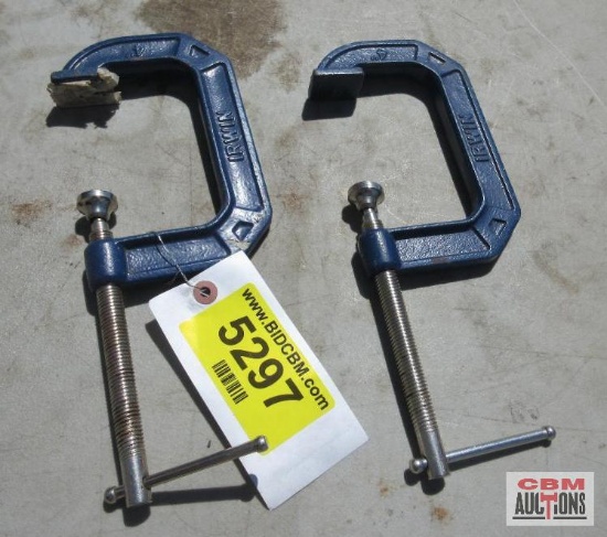 2- Irwin 4" C Clamps... *FLB