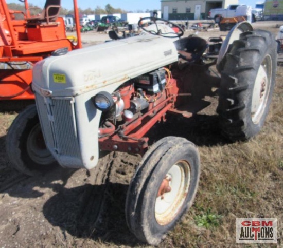 1950 Ford 8N Tractor, 3Pt, 540 PTO With Over Run Clutch, Top Link S#300144 (Runs & Drove Into Lot)