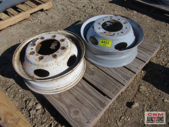 2- Ford 19.5" Steel Dually Wheels