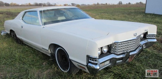 1972 Mercury Marquis 2-Door Car, Engine Ford 429-4V, Automatic, Shows 93,363 Miles Vin #2Z66N50540