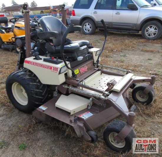 2014 Grasshopper 335B Mid-Mount Mower, 35Hp Briggs Vanguard, 654 Hrs 61" Deck, Grammer