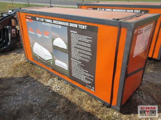 TMG Industrial 30' x 40' Tunnel Greenhouse Grow Tent w/6 Mil Clear EVA Plastic Film, Cold Frame,