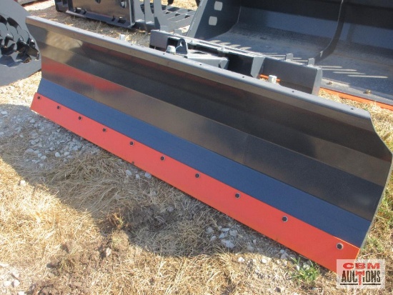 TMG Industrial 86" Skid Steer Dozer Blade/Snow Pusher, 30 Left & Right, Bolt-On Cutting Edge,