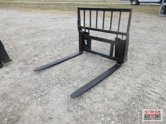 Heavy Duty 48" Skid Steer Pallet Forks 4K (Unused) *1
