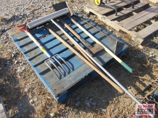 Hand Tools-Pitch Fork, Push Broom, Square Shovel, Axe, Weed Whacker