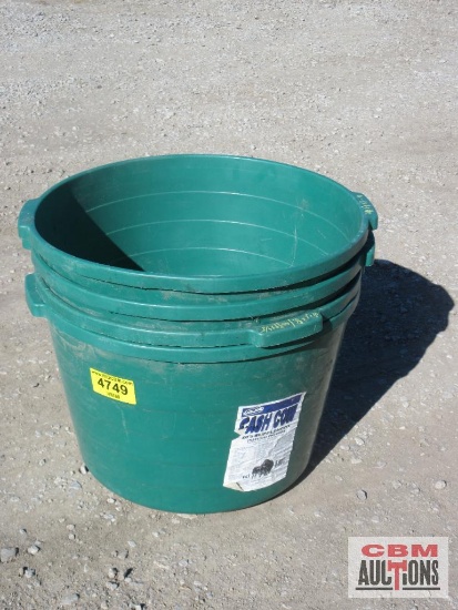 4- Large Plastic Tubs