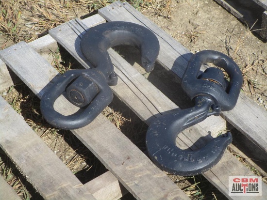 2-Crosby Swivel Crane Lifting Hooks *HLM