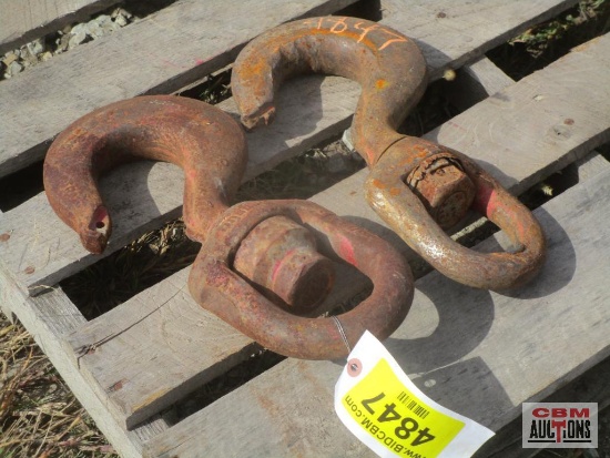 2-Crosby Swivel Crane Lifting Hooks