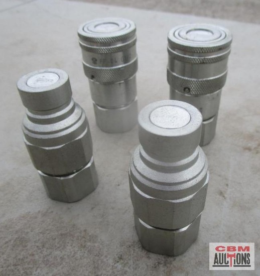2 Sets Of Skid Steer Hydraulic Hose Quick Couplers 2 Female & 2 Male For 1/2" NPT Pipe Thread *BLM