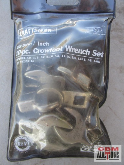 Craftsman 3/8" SAE Crowfoot Wrenches *BRT