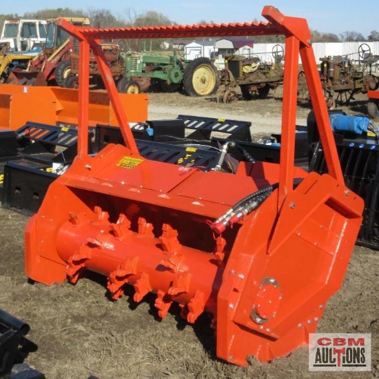 TOPCAT SSFM81 81'' Skid Steer Forestry Drum Mulcher, 8" Capacity, 24-32 GPM (Unused)