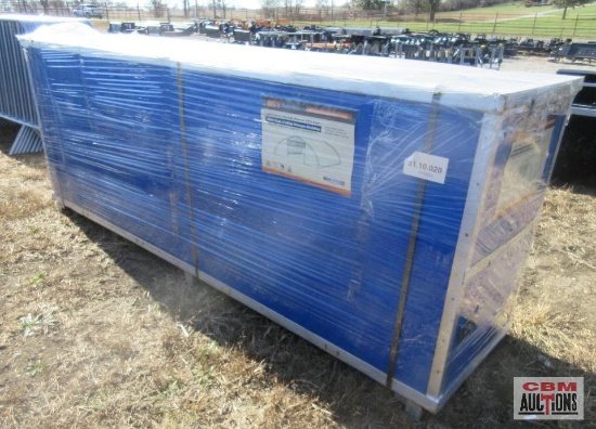 AGT ST3060V 30' x 65' Peak Ceiling Storage Shelter With Cover & Drive Through Doors *1
