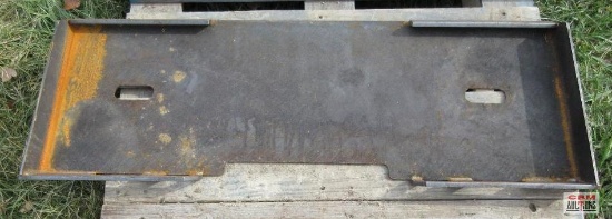 Skid Steer Weld On Closed Back Quick Attach Mounting Plate #63