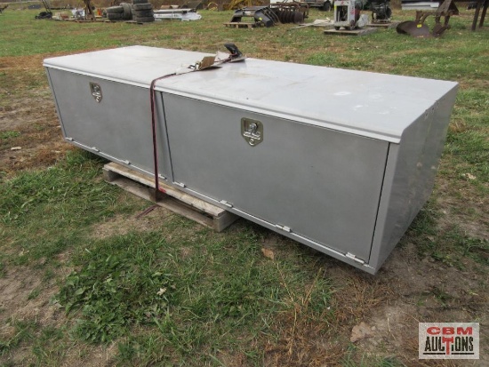 2-Steel Truck Tool Boxes 16'x24"x8' (Seller Had Powder Coated Match Truck)