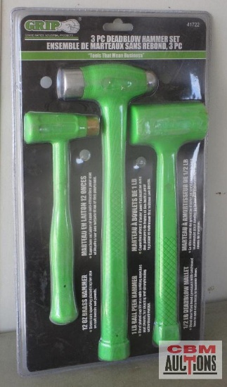 Grip 41722 3Pc Deadblow Hammer Set *GLB
