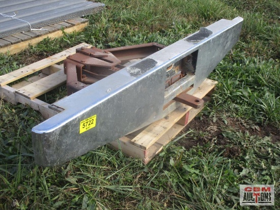 Rear Chrome Truck Bumper With Spring Hitch