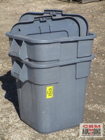2- Plastic Totes With Lids