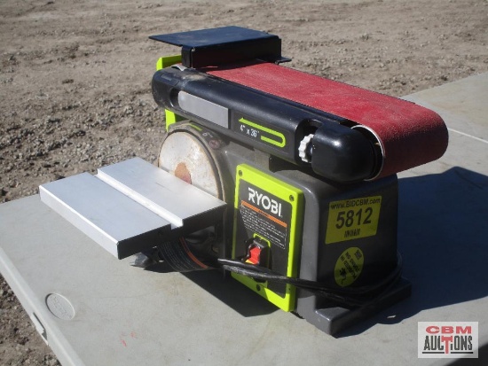 Ryobi 4"x36" Belt & Disc Sander (Runs) *CLF