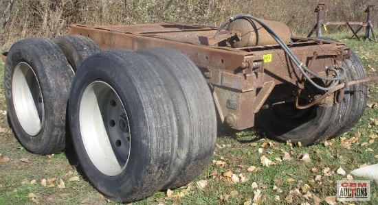 Tandem Axle Semi Trailer Running Gear (We Will Only Push On Trailer To Load)
