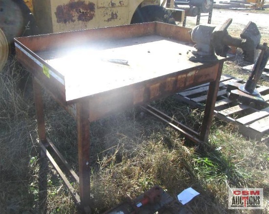 Steel Work Bench With 5" Olympia Bench Vise