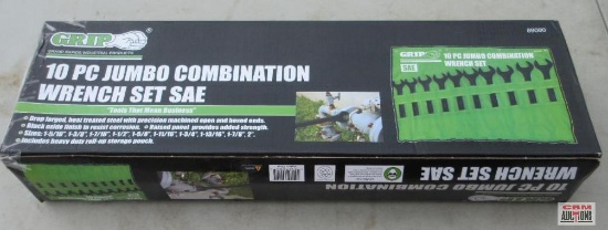 Grip 89080 10Pc SAE Jumbo Combination Wrench Set 1 5/16"-2" *CRM