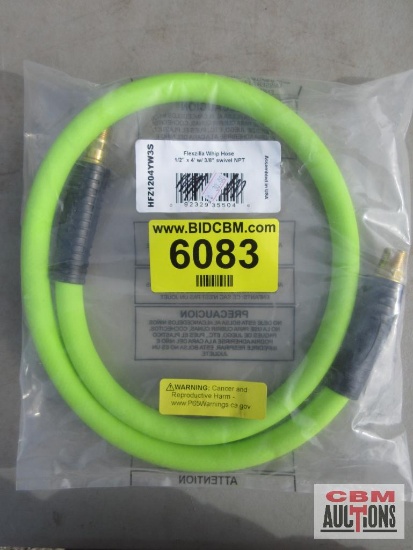 Flexzilla Whip Hose 1/2" x 4' With 3/8" NPT Swivel *CRT