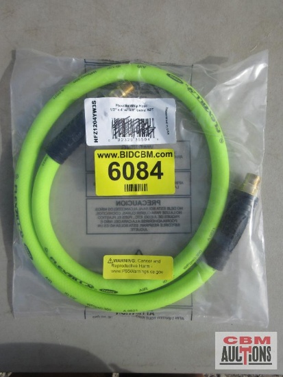 Flexzilla Whip Hose 1/2" x 4' With 3/8" NPT Swivel *CRT