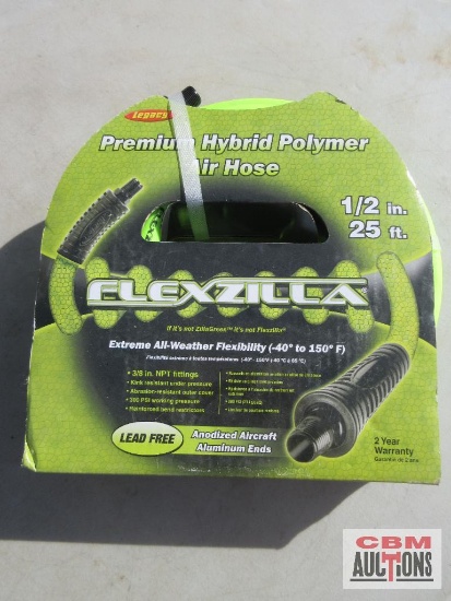 1/2" Felxzilla 25' Air Hose With 3/8" NPT Fittings *CRT