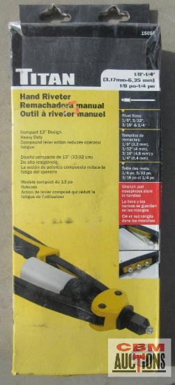 Titan 15056 Hand Riveter 1/8"-1/4" *CRT