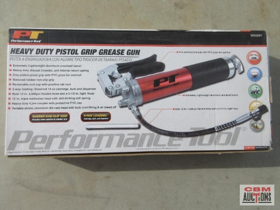 Performance Tool W54290 Heavy Duty Lever Grease Gun *CRT
