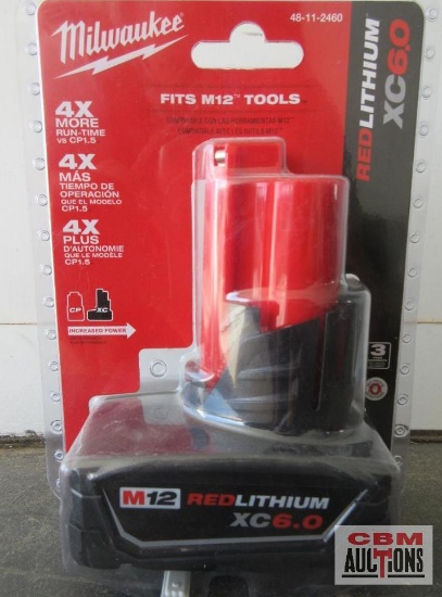Milwaukee 48-11-2460 M12 RedLithium XC6.0 Battery *CLT